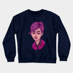 Purple Girl Crewneck Sweatshirt